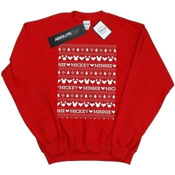 Sweat-shirt Disney Mickey And Minnie Christmas Fair Isle