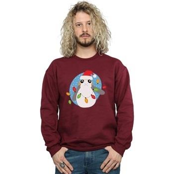 Sweat-shirt Disney The Last Jedi Porg Christmas Lights