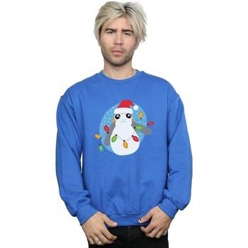 Sweat-shirt Disney The Last Jedi Porg Christmas Lights