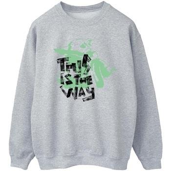 Sweat-shirt Disney The Mandalorian This Is The Way Grogu