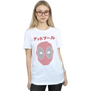 T-shirt Marvel Deadpool Japanese Seigaiha Head