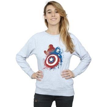 Sweat-shirt Marvel Captain America Civil War Painted Vs Iron Man