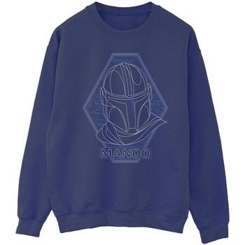 Sweat-shirt Disney The Mandalorian Outline Helm Diamond