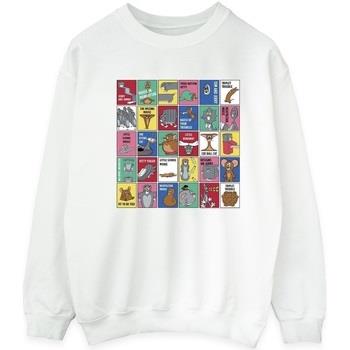 Sweat-shirt Dessins Animés Grid Squares