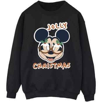 Sweat-shirt Disney Mickey Mouse Jolly Christmas Glasses