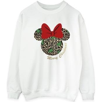 Sweat-shirt Disney Minnie Mouse Leopard Christmas