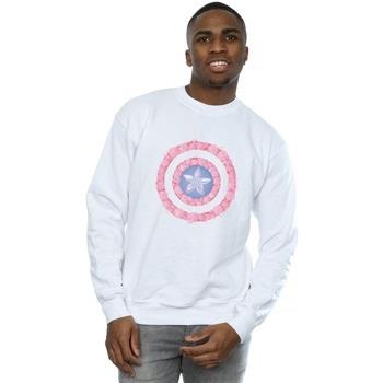 Sweat-shirt Marvel Captain America Flowers Shield