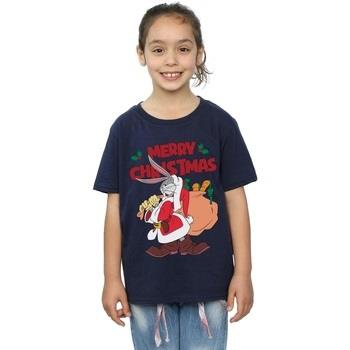 T-shirt enfant Dessins Animés Santa Bugs Bunny