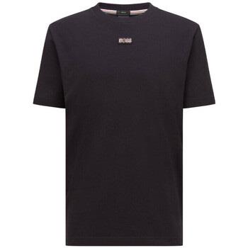 T-shirt BOSS T-shirt Tee-Tape en coton stretch à logo multicolore