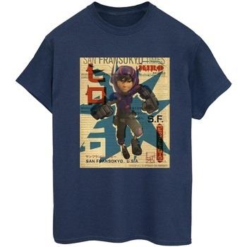 T-shirt Disney Big Hero 6 Baymax Hiro Newspaper