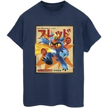 T-shirt Disney Big Hero 6 Baymax Fred Newspaper