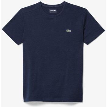 T-shirt Lacoste T-SHIRT SPORT EN COTON MÉLANGÉ MARINE