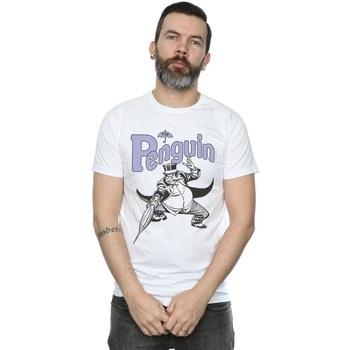 T-shirt Dc Comics Penguin Mono Action Pose