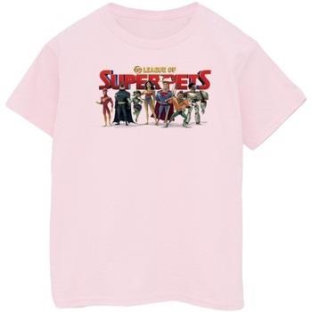 T-shirt enfant Dc Comics DC League Of Super-Pets Group Logo