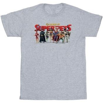 T-shirt enfant Dc Comics DC League Of Super-Pets Group Logo