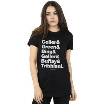 T-shirt Friends Surnames Text