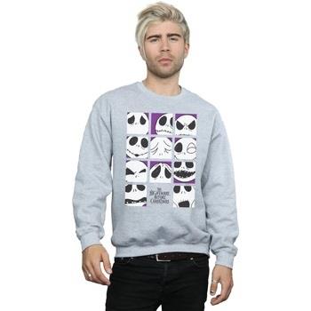 Sweat-shirt Disney Nightmare Before Christmas Many Faces Of Jack Squar...