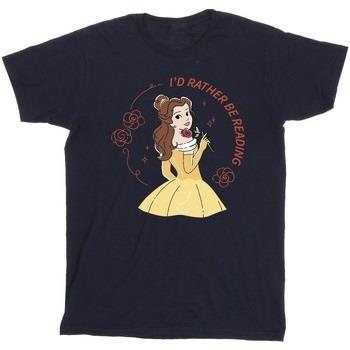 T-shirt Disney Beauty And The Beast I'd Rather Be Reading