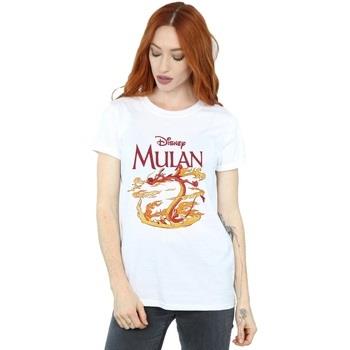 T-shirt Disney Mulan Mushu Dragon Fire