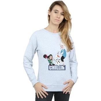 Sweat-shirt Disney Wreck It Ralph Elsa And Vanellope