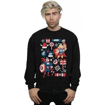 Sweat-shirt Marvel Thor And Captain America Christmas Day