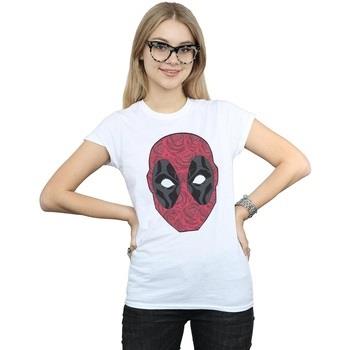 T-shirt Marvel Deadpool Head Of Roses