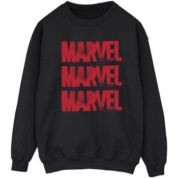 Sweat-shirt Marvel Red Spray Logos