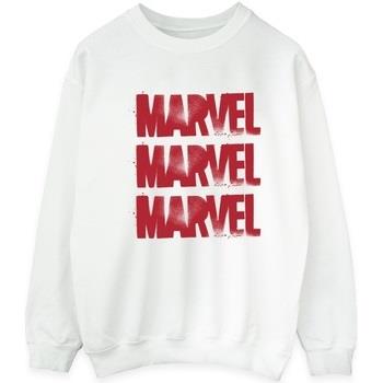 Sweat-shirt Marvel Red Spray Logos