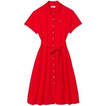 Robe Lacoste Robe polo Ref 62399 F8M Rouge