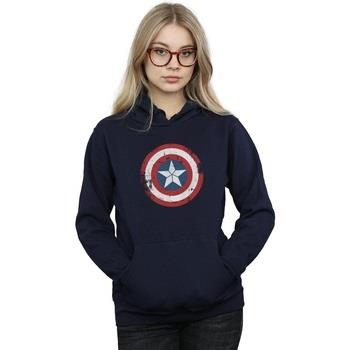 Sweat-shirt Marvel Captain America Civil War Distressed Shield