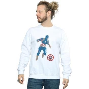 Sweat-shirt Marvel Avengers Endgame Painted Captain America