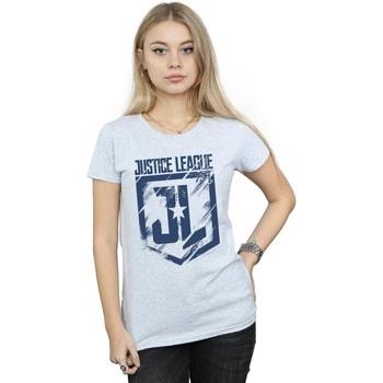 T-shirt Dc Comics Justice League Movie Indigo Logo