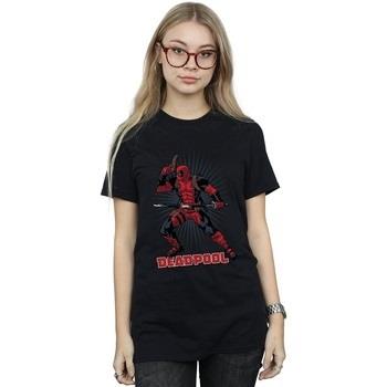 T-shirt Marvel Deadpool Gun Sword Burst