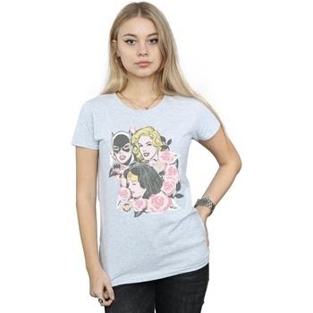 T-shirt Dc Comics Super Powers Floral Frame