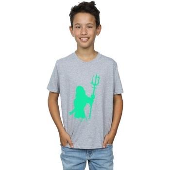 T-shirt enfant Dc Comics Aquaman Aqua Silhouette