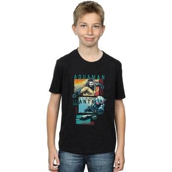 T-shirt enfant Dc Comics Aquaman Character Tiles