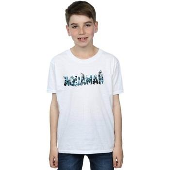 T-shirt enfant Dc Comics Aquaman Text Logo