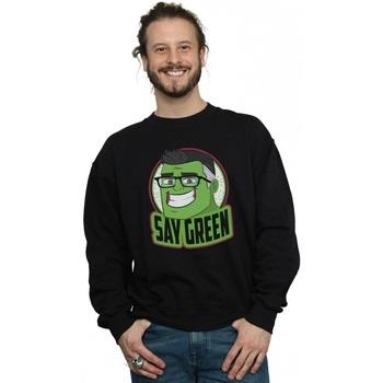 Sweat-shirt Marvel Avengers Endgame Hulk Say Green