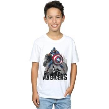 T-shirt enfant Marvel Captain America Action Pose