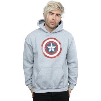 Sweat-shirt Marvel Captain America Civil War Distressed Shield