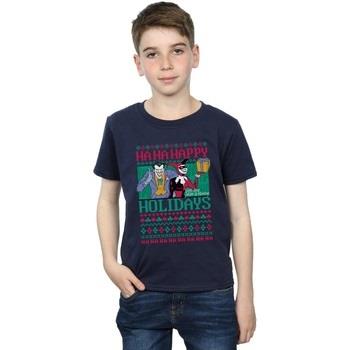 T-shirt enfant Dc Comics Joker And Harley Quinn Ha Ha Happy Holidays