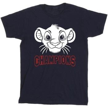 T-shirt enfant Disney The Lion King Simba Face Champion