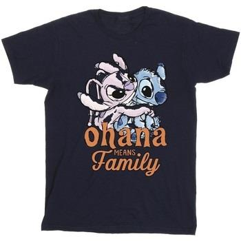 T-shirt enfant Disney Lilo And Stitch Ohana Angel Hug