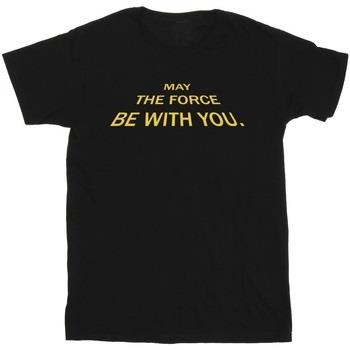 T-shirt enfant Disney May The Force Opening Crawls