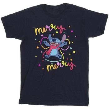 T-shirt enfant Disney Lilo Stitch Merry Rainbow