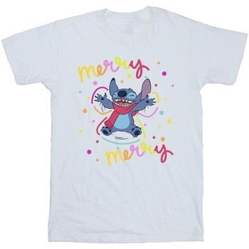 T-shirt enfant Disney Lilo Stitch Merry Rainbow