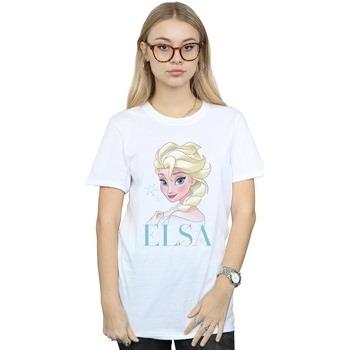 T-shirt Disney Frozen Elsa Snowflake Portrait