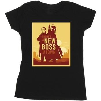 T-shirt Disney The Book Of Boba Fett New Boss Sun Silhouette