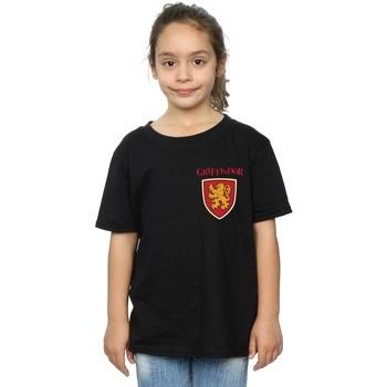 T-shirt enfant Harry Potter Gryffindor Lion Faux Pocket