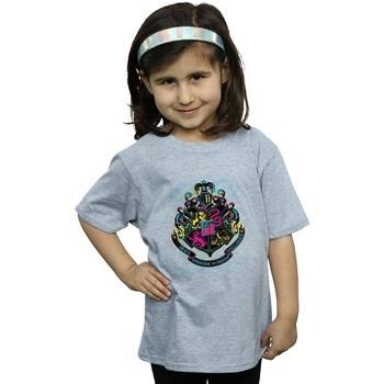 T-shirt enfant Harry Potter Neon Hogwarts Crest